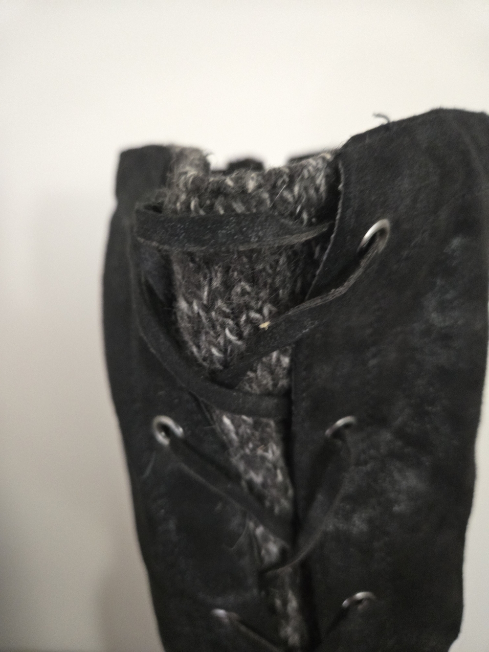 Kohl's Black Lace-Up Tall Boots US 8 M - Picture 5 of 6